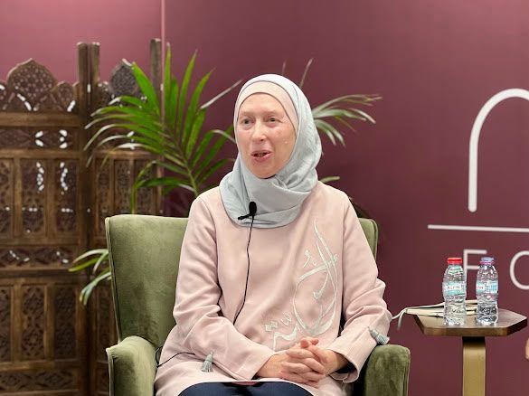 Amina Baghajati speaking on education