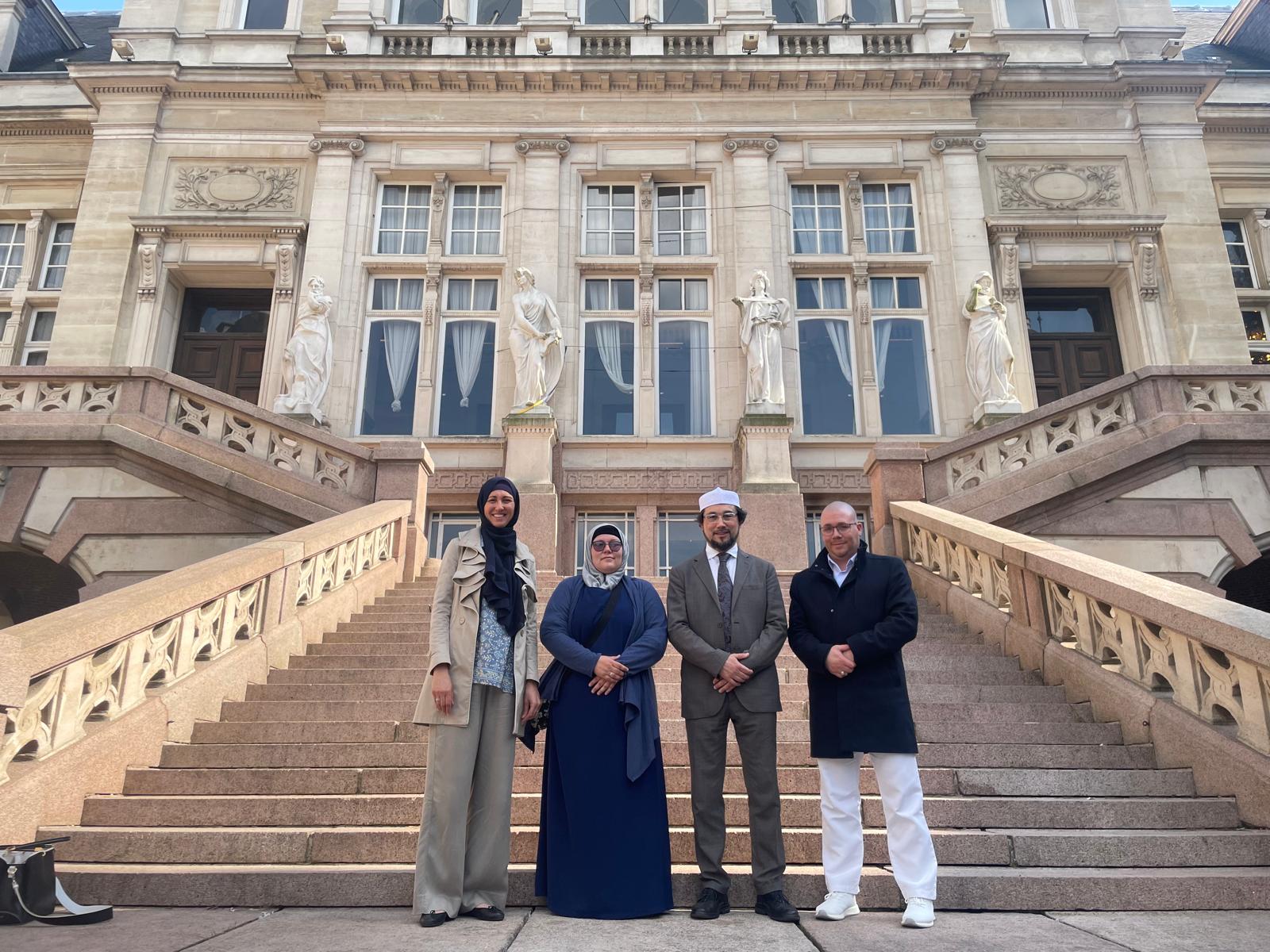 EULEMA Chairman Imam Yahya Pallavicini with EBU leaders at the VESAK roundtable in Brussels