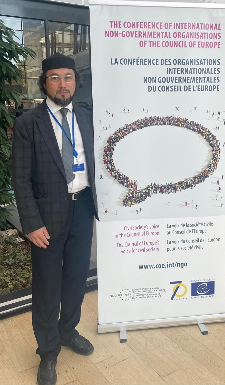 Imam Yahya Pallavicini at the Conference of INGOs of the Council of Europe